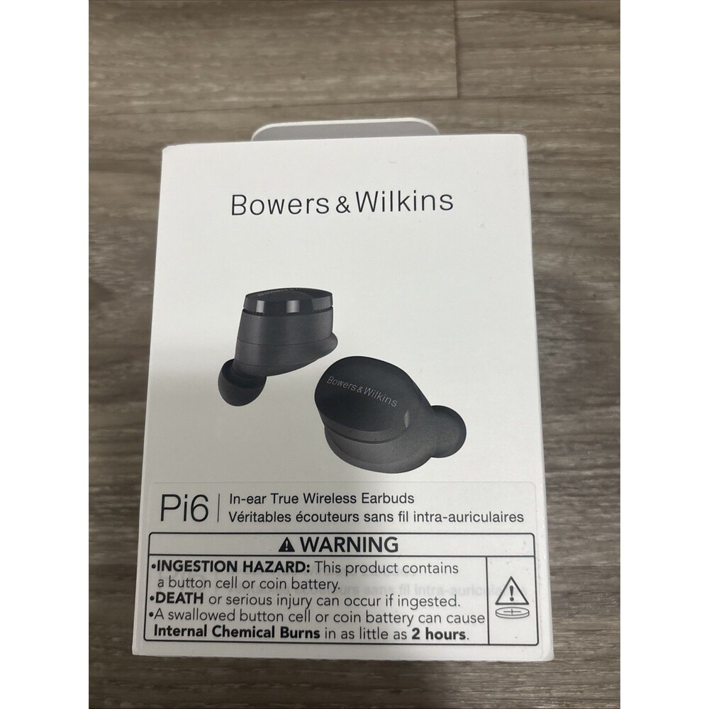 Bowers & Wilkins Pi6 True Wireless In-Ear Earbuds – Storm Gray – ANC – Bluetooth